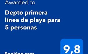 Depto primera línea de playa para 5 personas
